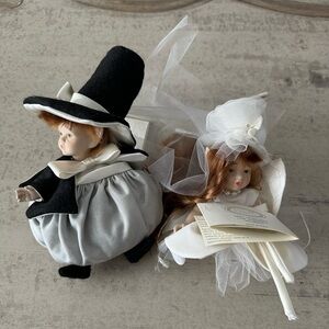 L'Infinito Italian Porcelain Bride and Groom Dolls